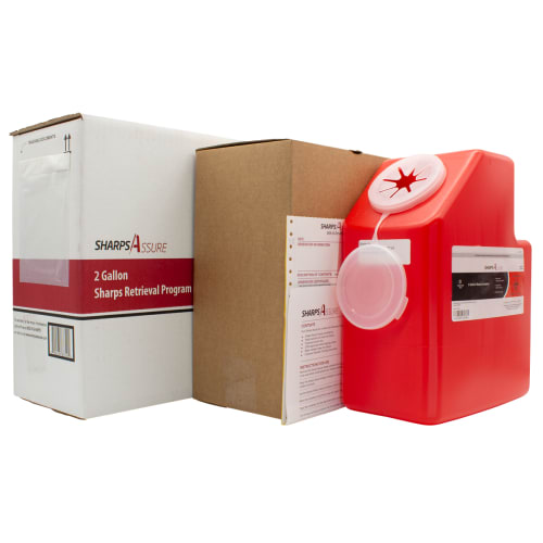 Lighthouse 2 Gallon Sharps Retrieval Program with Mail-Back Shipping Box